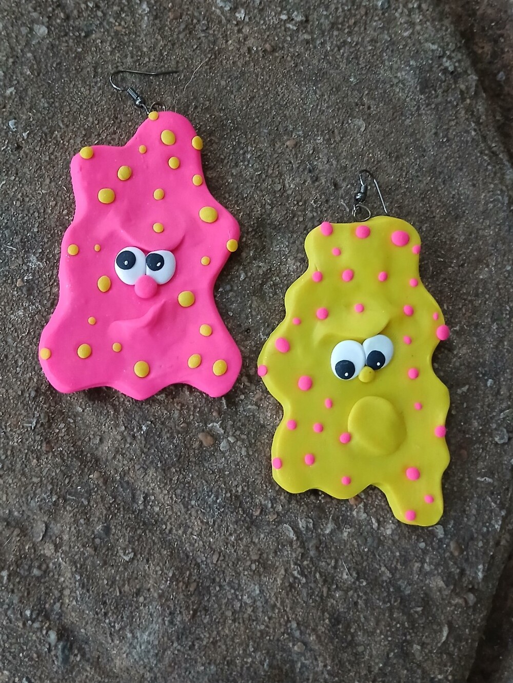 💗💛 Earrings Dots💗💛 Face Funny